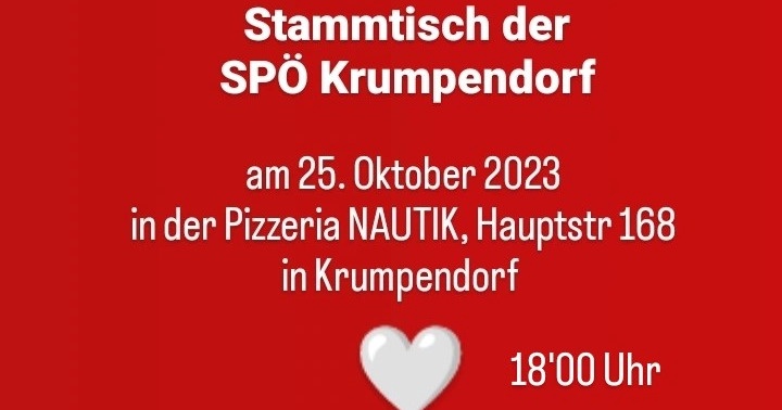 SPÖ Stammtisch der Ortsorganisation Krumpendorf