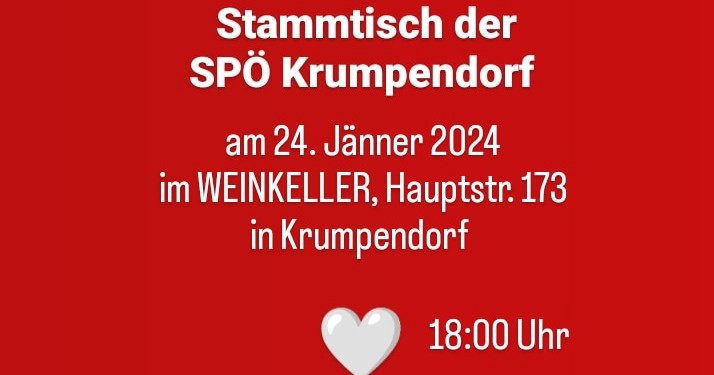 SPÖ Stammtisch der Ortsorganisation Krumpendorf