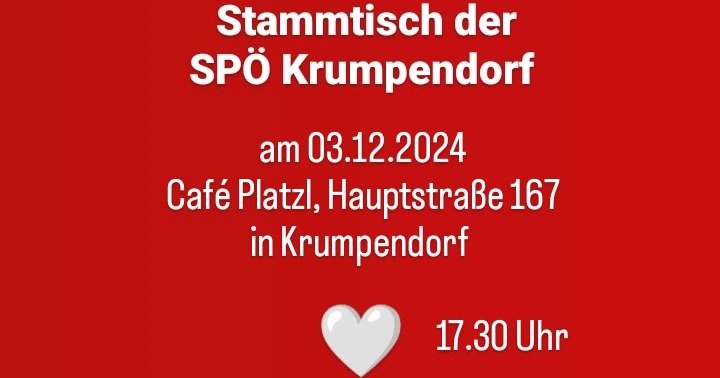SPÖ Stammtisch der Ortsorganisation Krumpendorf