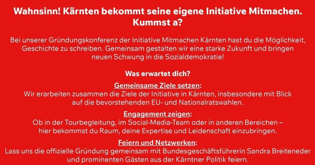 Initiative MITMACHEN Kärnten