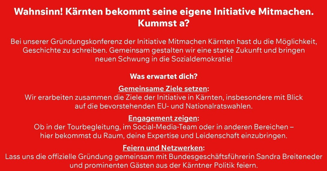 Initiative MITMACHEN K&auml;rnten